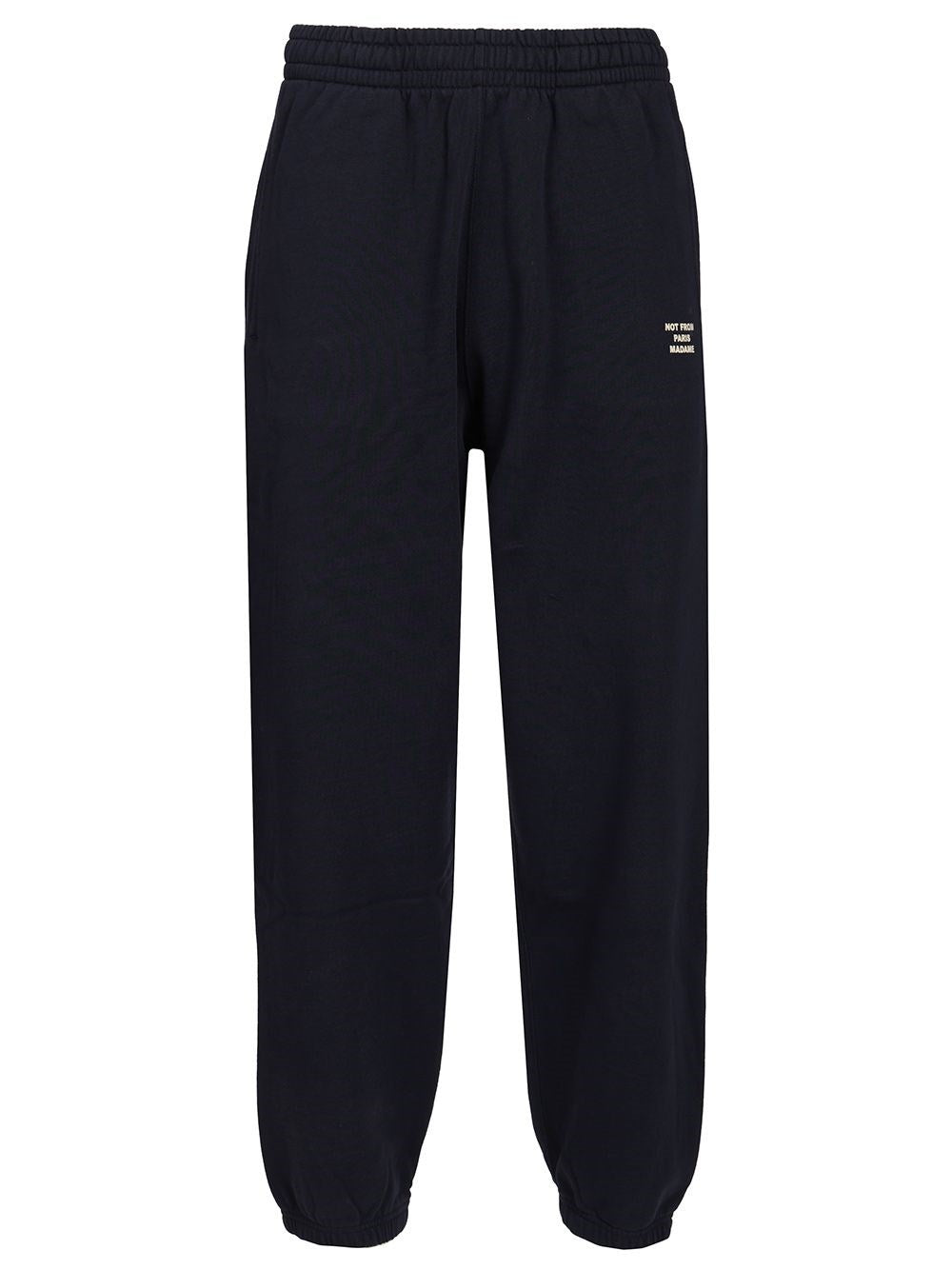 Drole De Monsieur Slogan Fleece Joggers - Blue