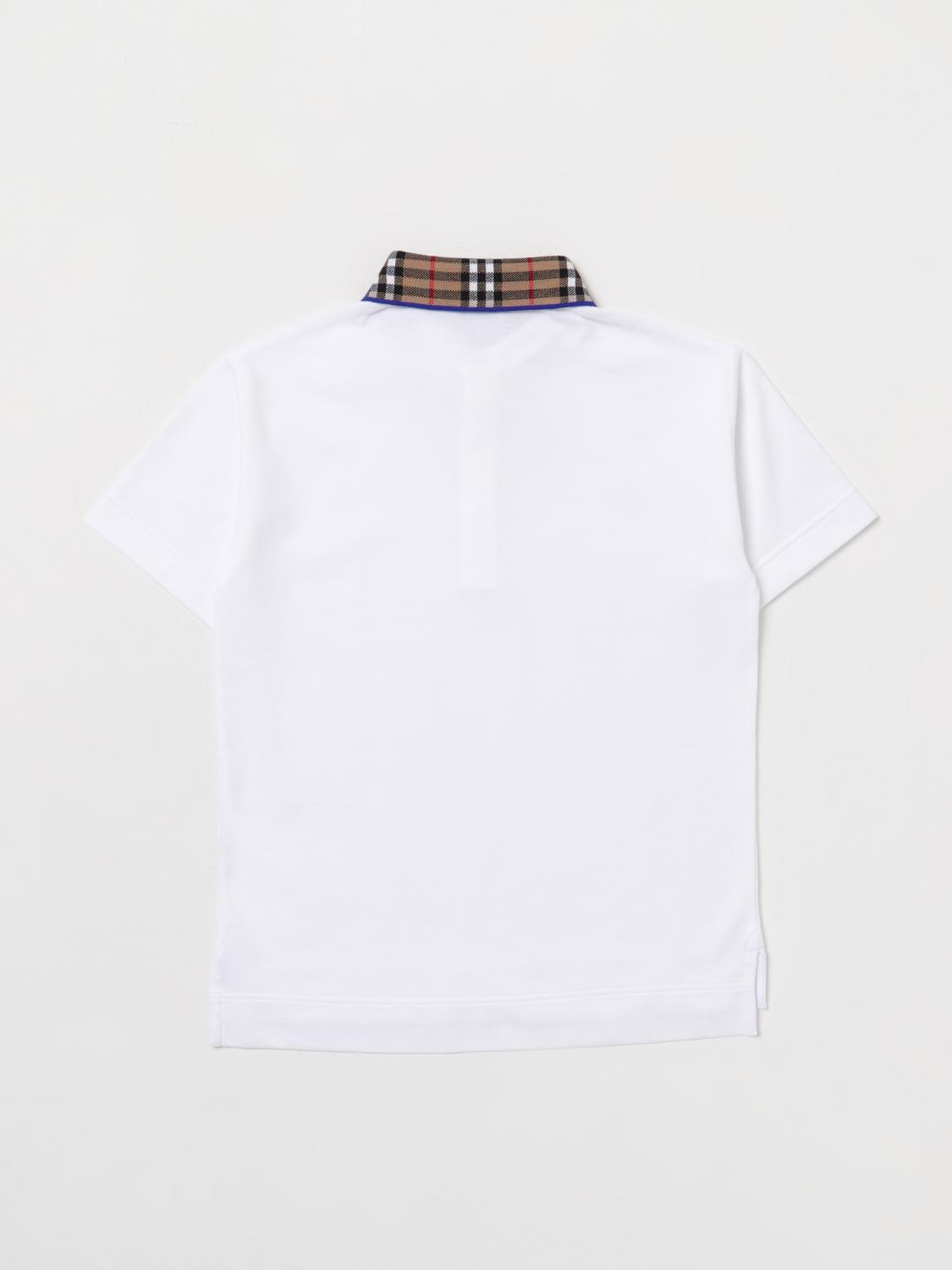 Burberry Polo Shirt Kids White