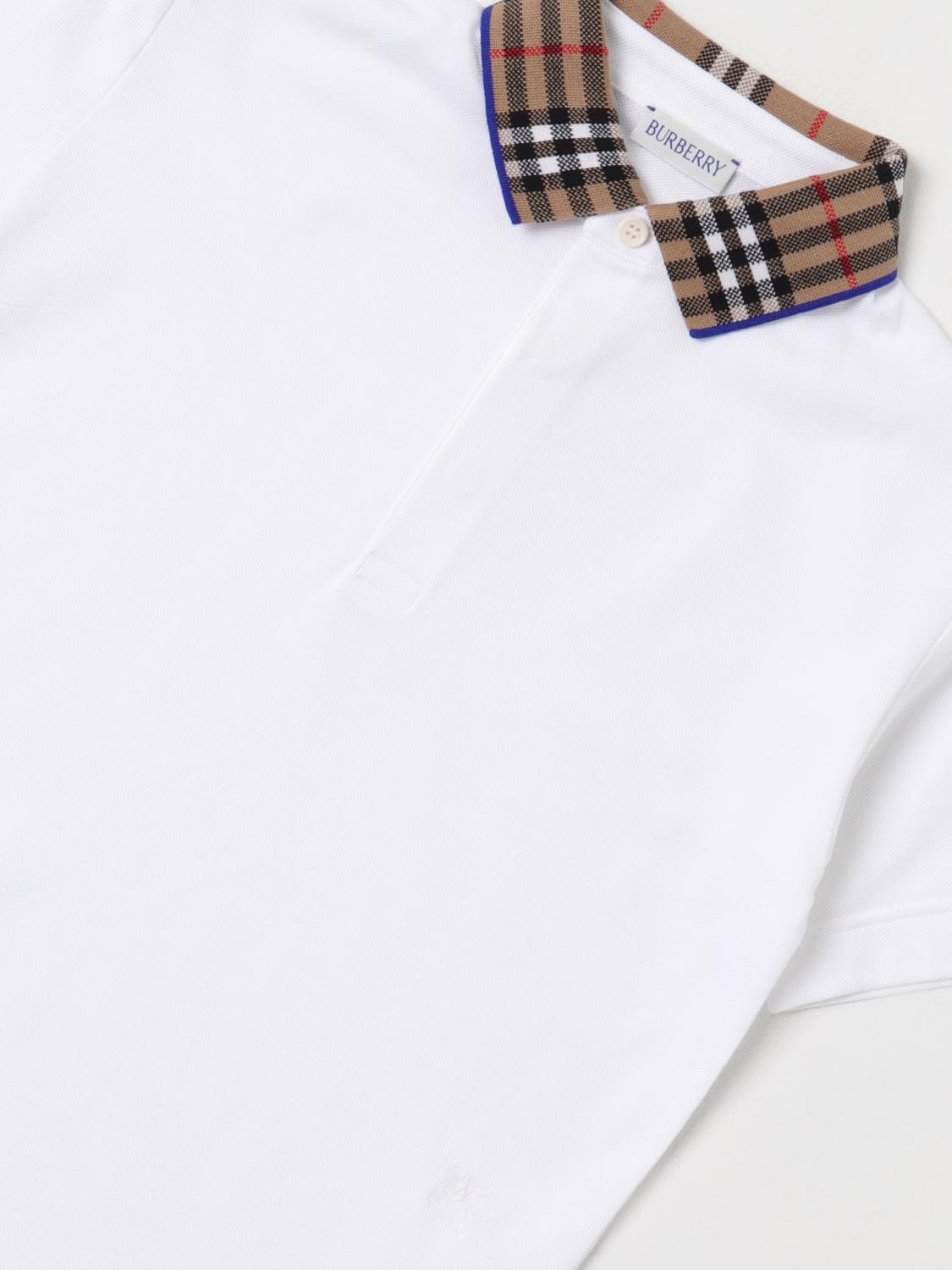Burberry Polo Shirt Kids White