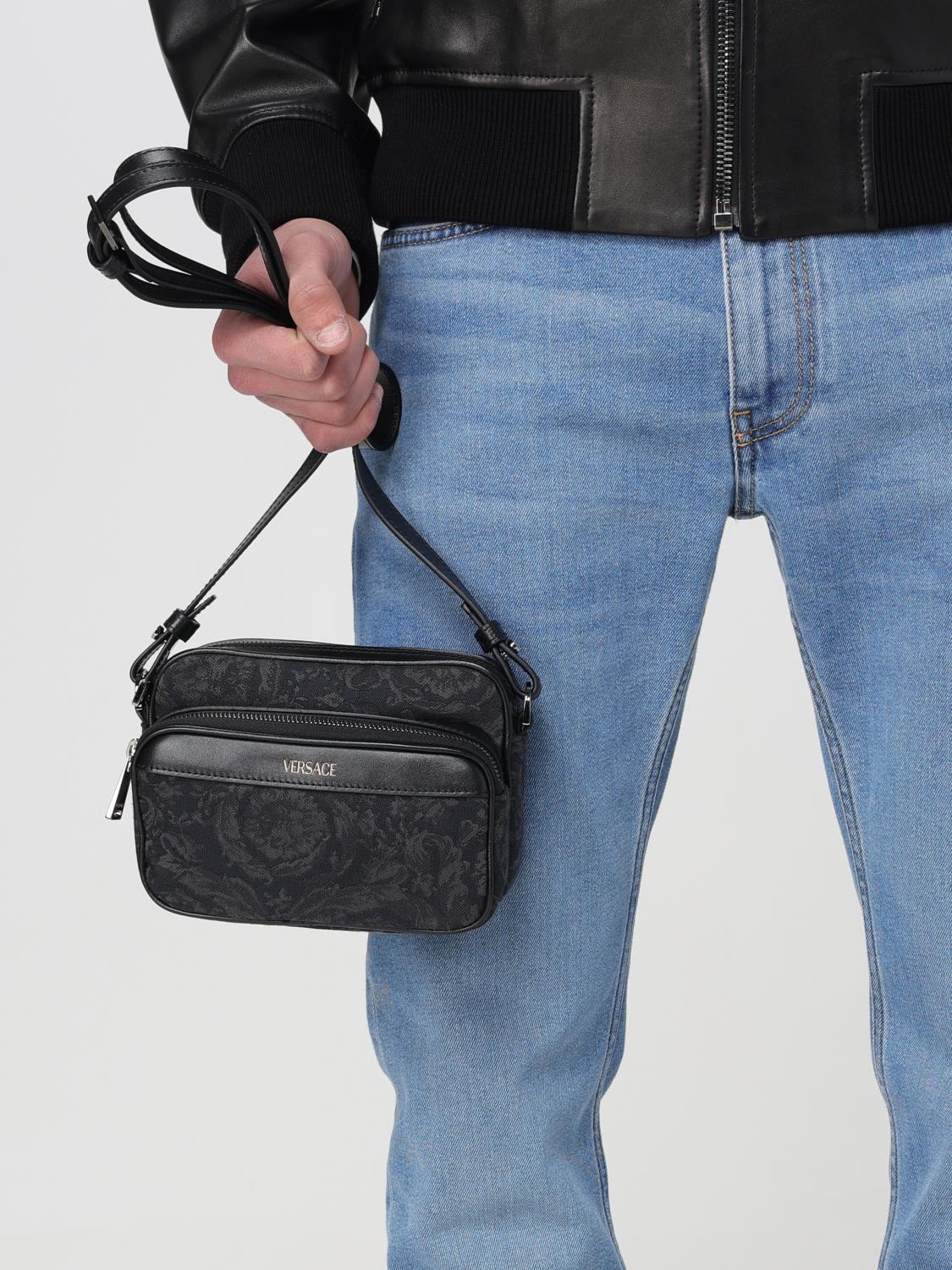 Versace Shoulder Bag Men Blue