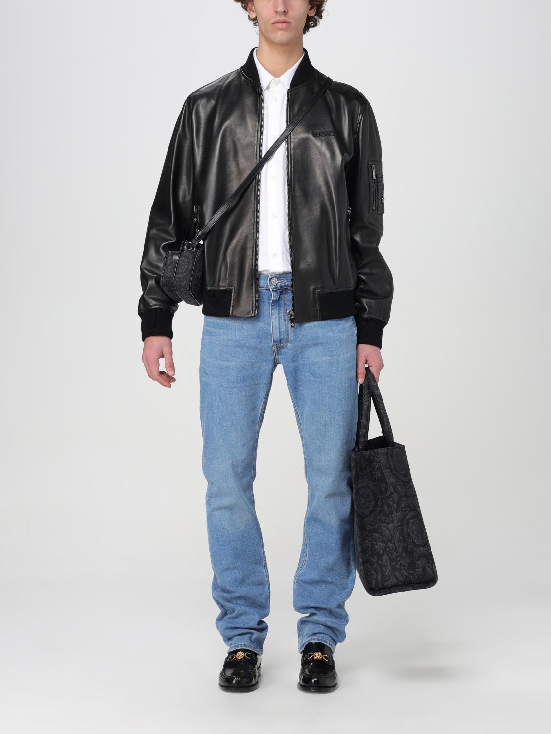 Versace Shoulder Bag Men Blue