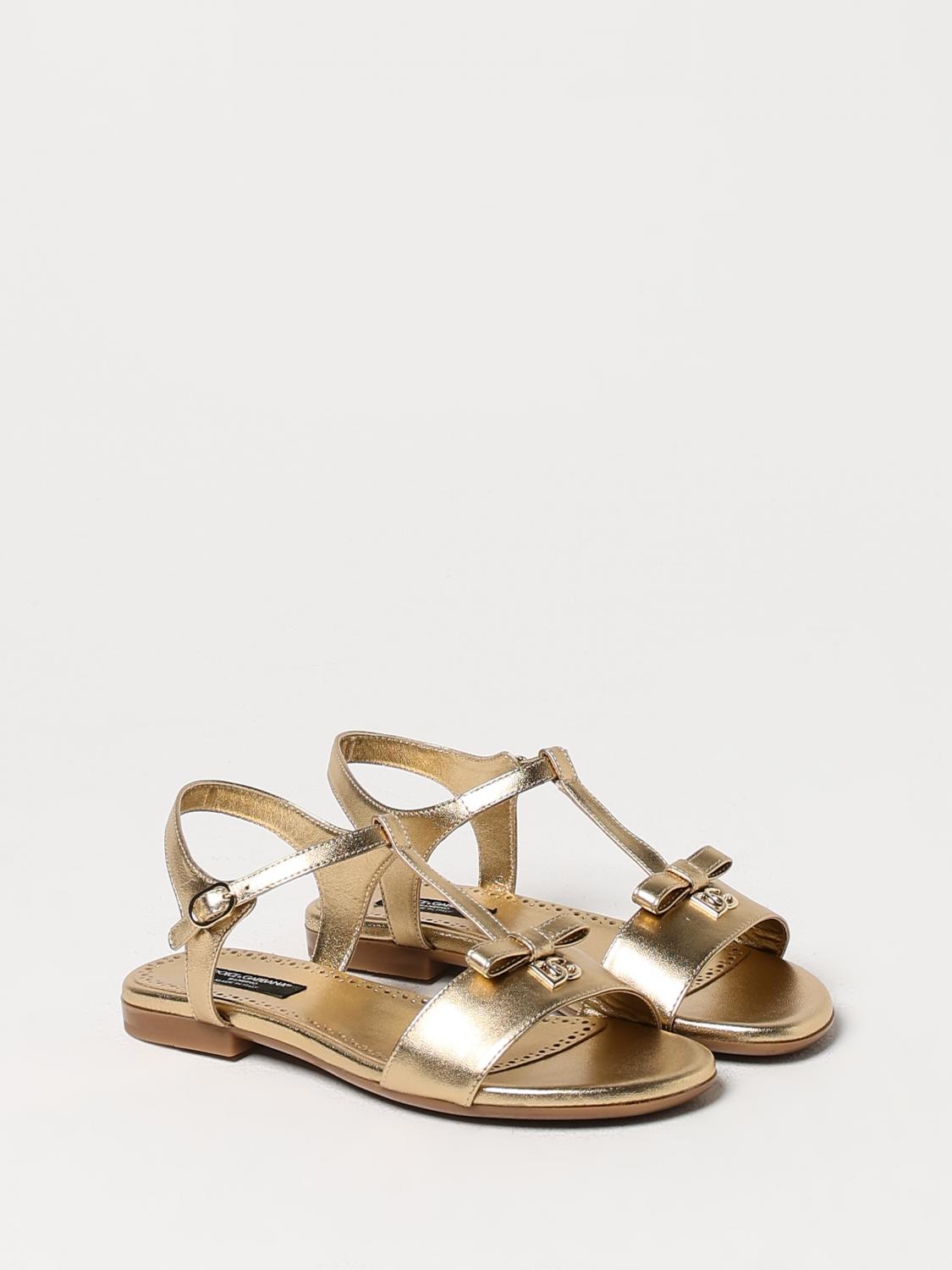 Dolce & Gabbana Shoes Kids Gold