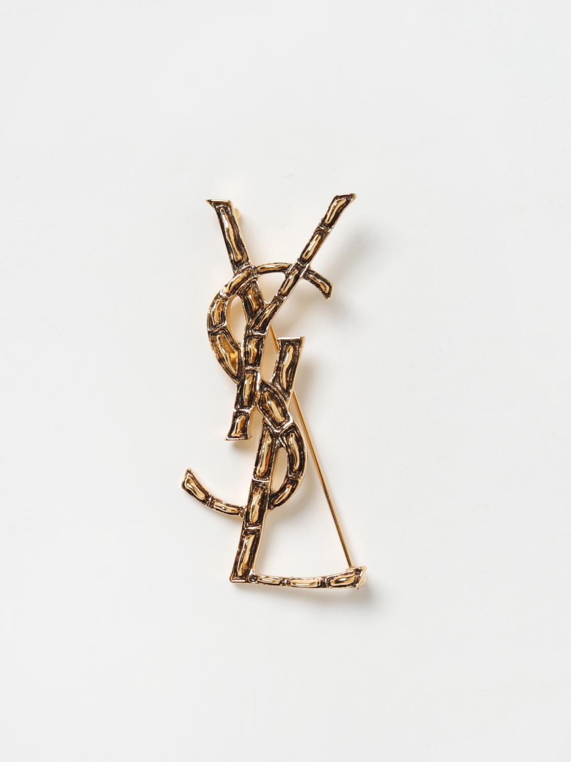 アクセサリーその他 SAINT LAURENT Woman Jewel Gold 470371Y1500 8030 Saint Laurent Brooches Woman Gold – Modishus