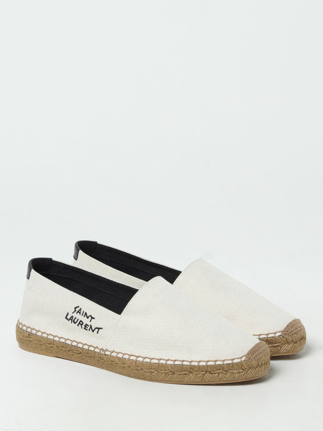 Saint Laurent Espadrilles Men Yellow Cream