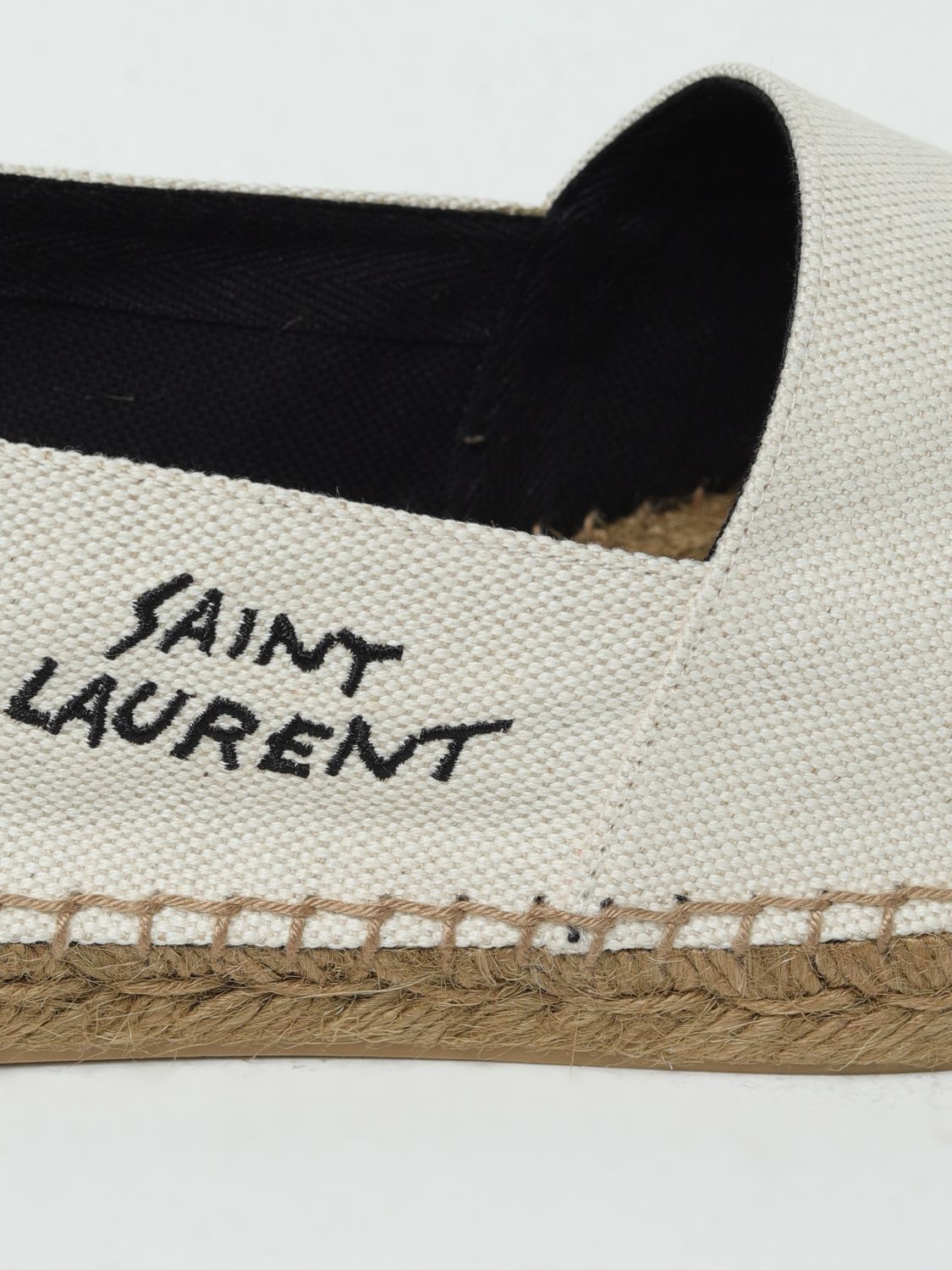 Saint Laurent Espadrilles Men Yellow Cream