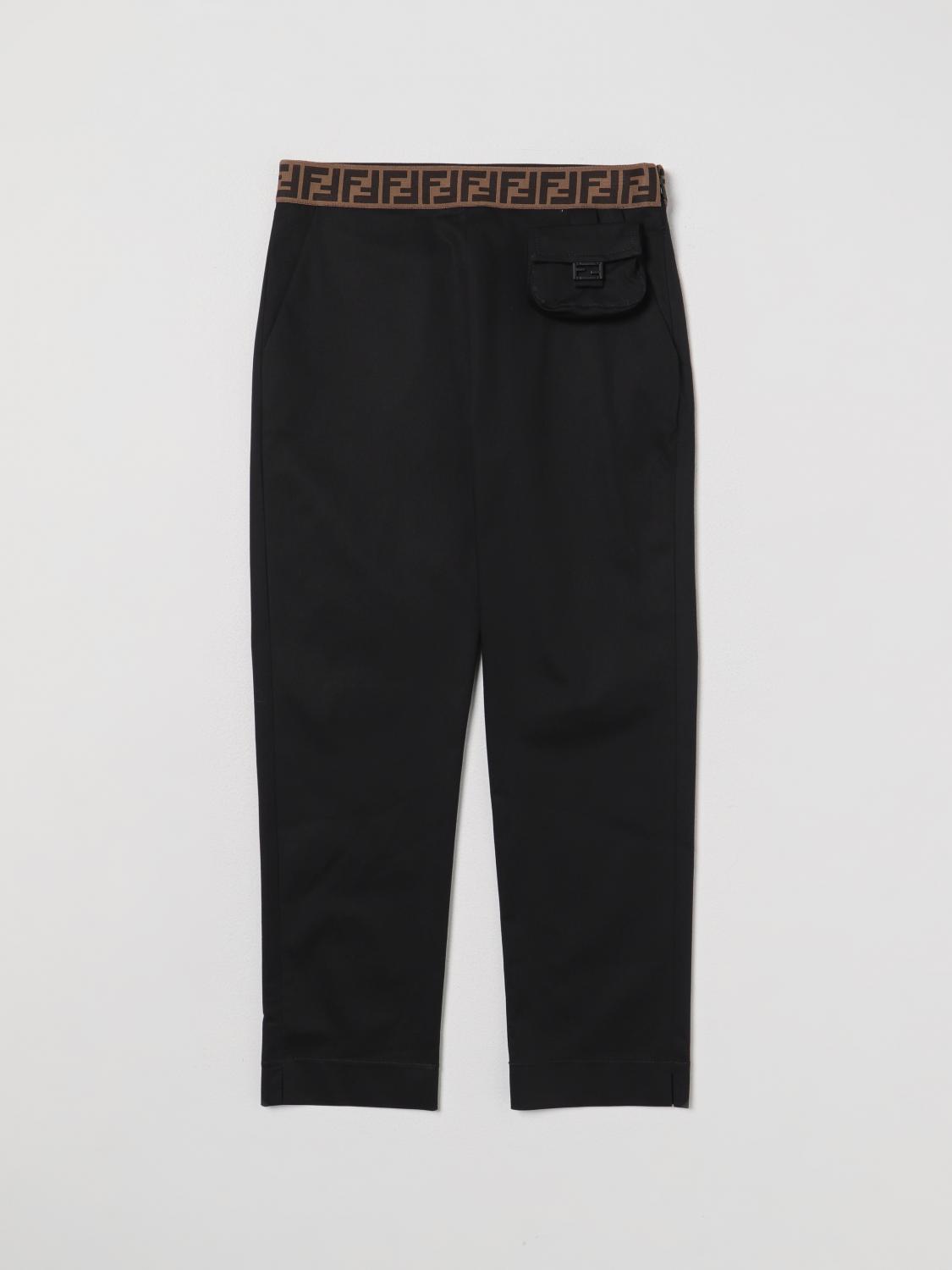 Fendi Pants Kids Black