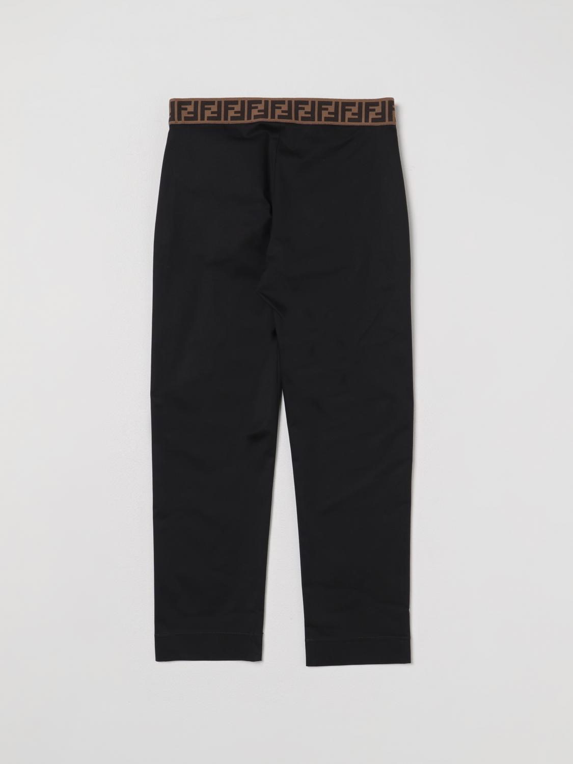 Fendi Pants Kids Black