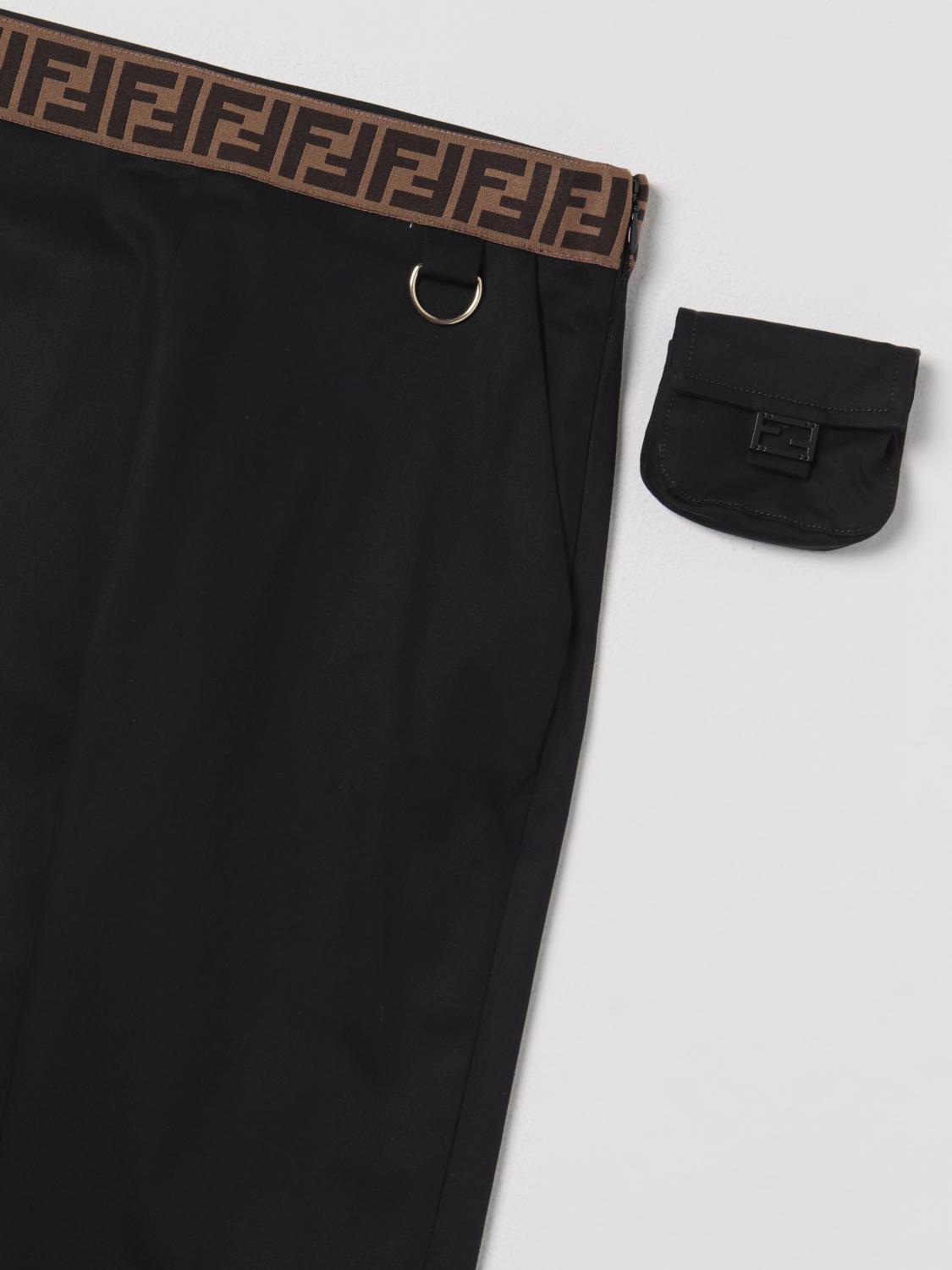 Fendi Pants Kids Black