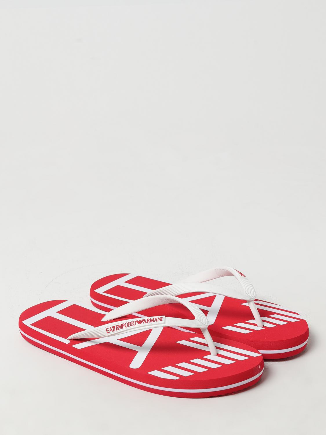 Ea7 Sandals Men Red