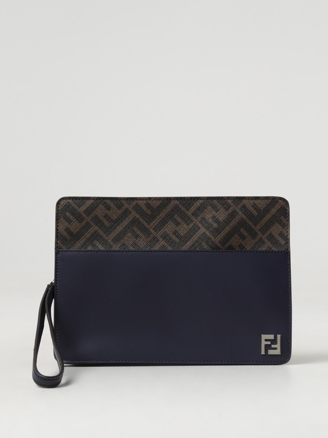 Fendi Briefcase Men Navy