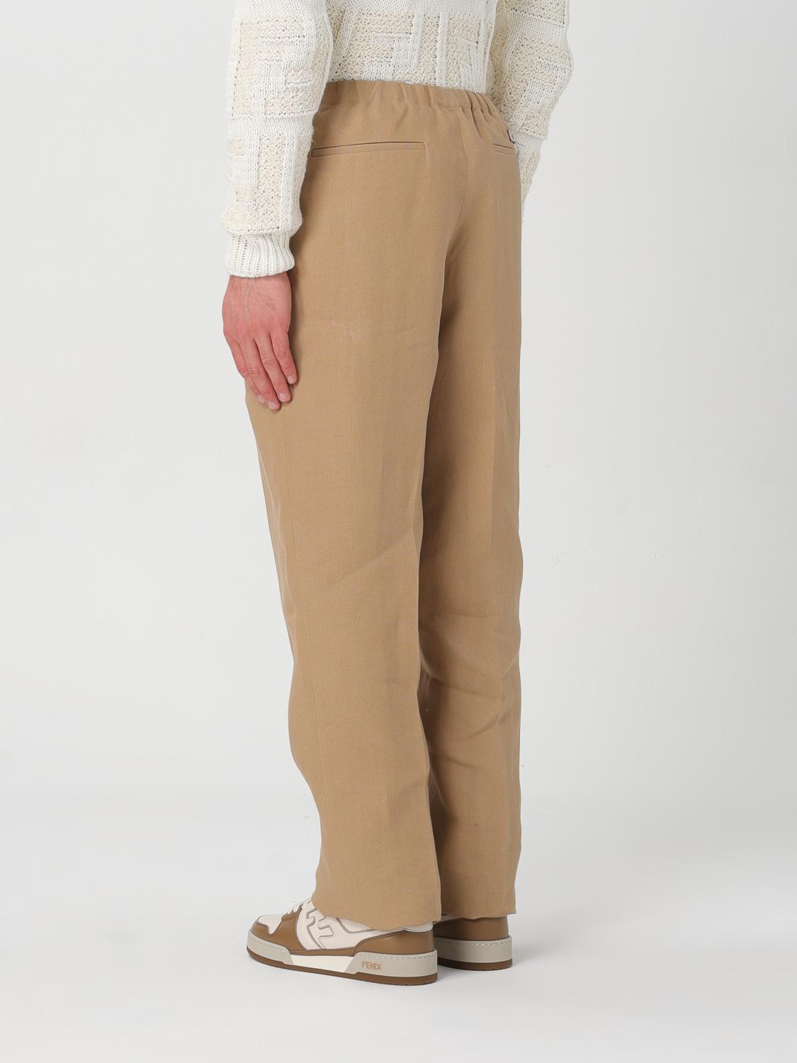 Fendi Pants Men Tobacco