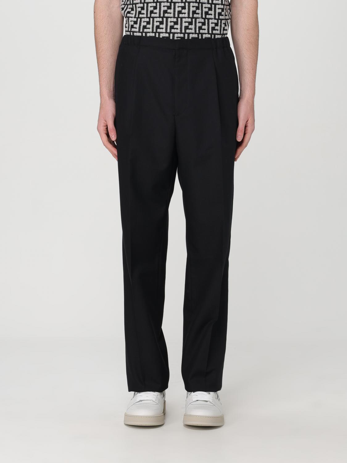 Fendi Pants Men Black