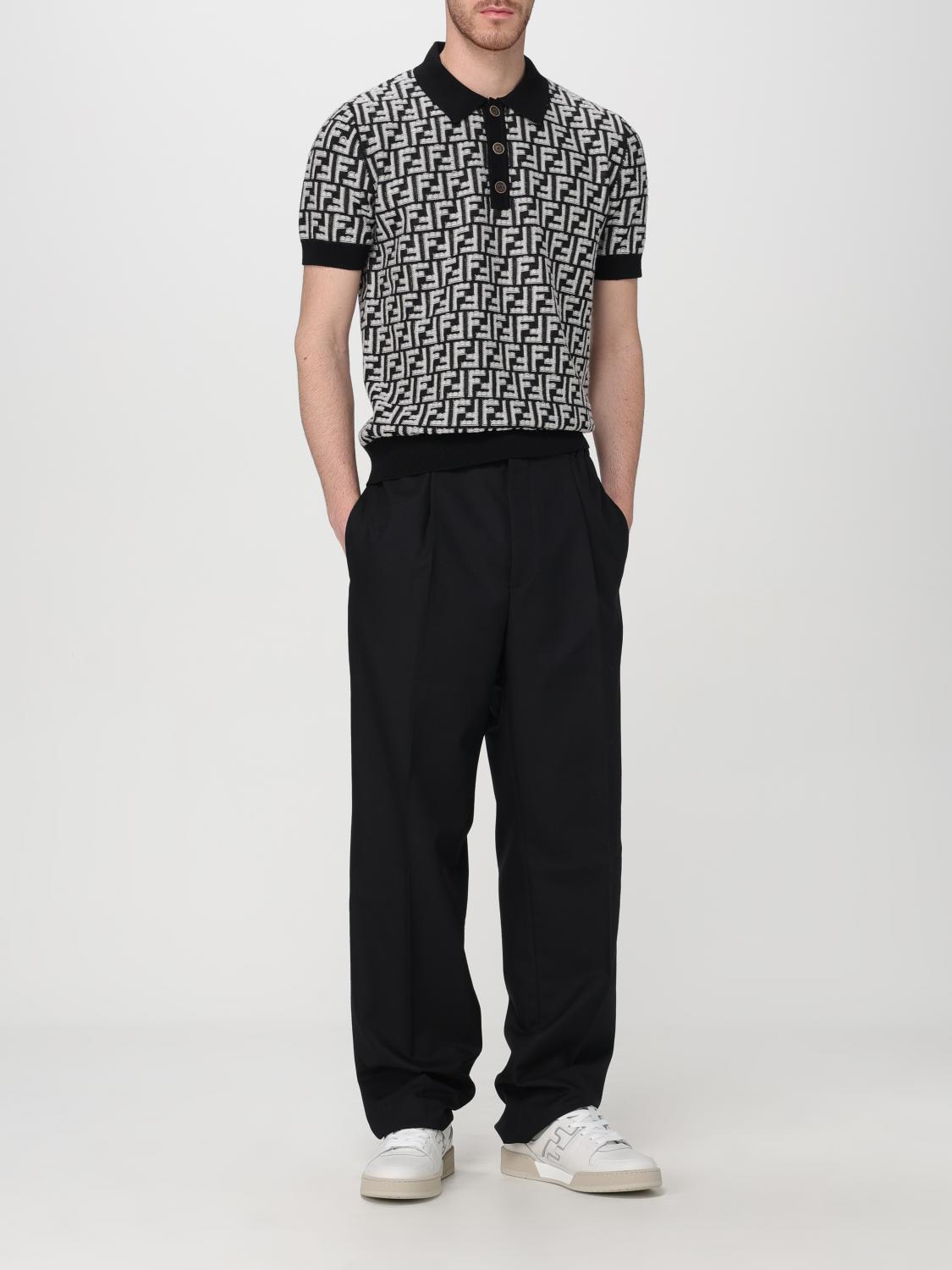 Fendi Pants Men Black