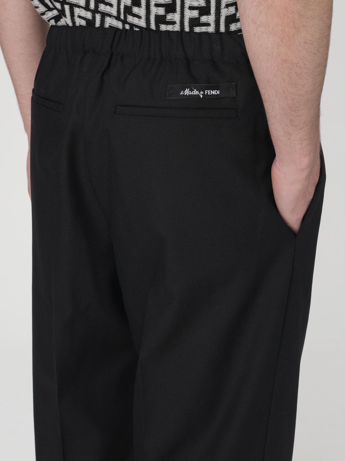 Fendi Pants Men Black