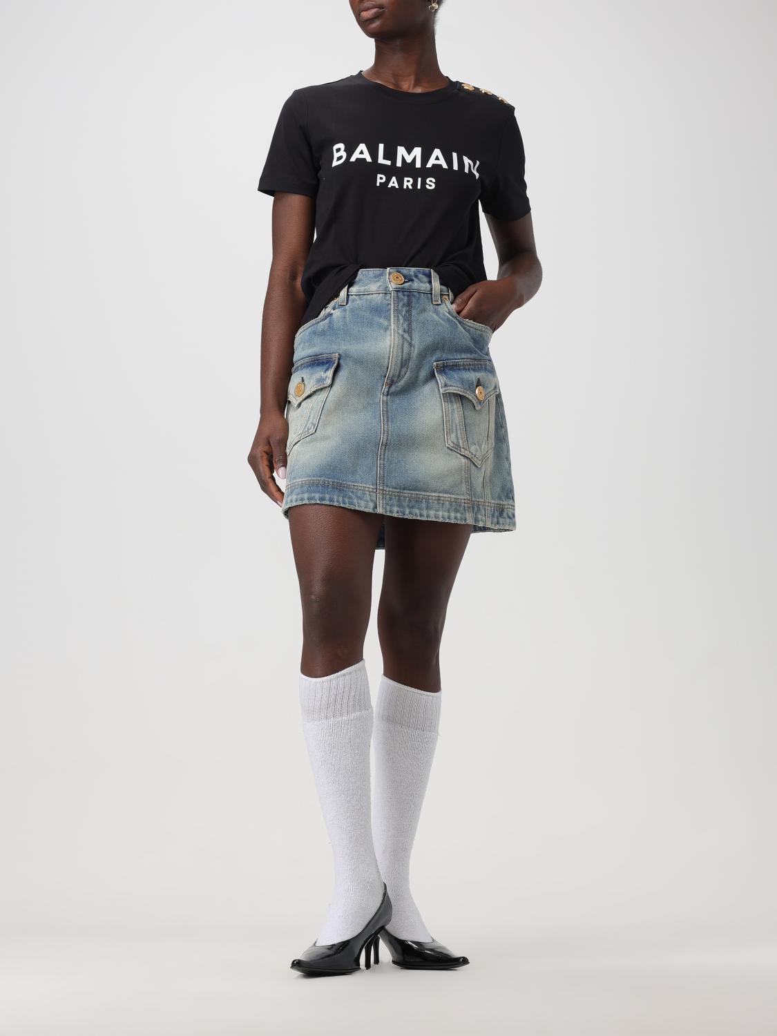 Balmain T Shirt Woman Black