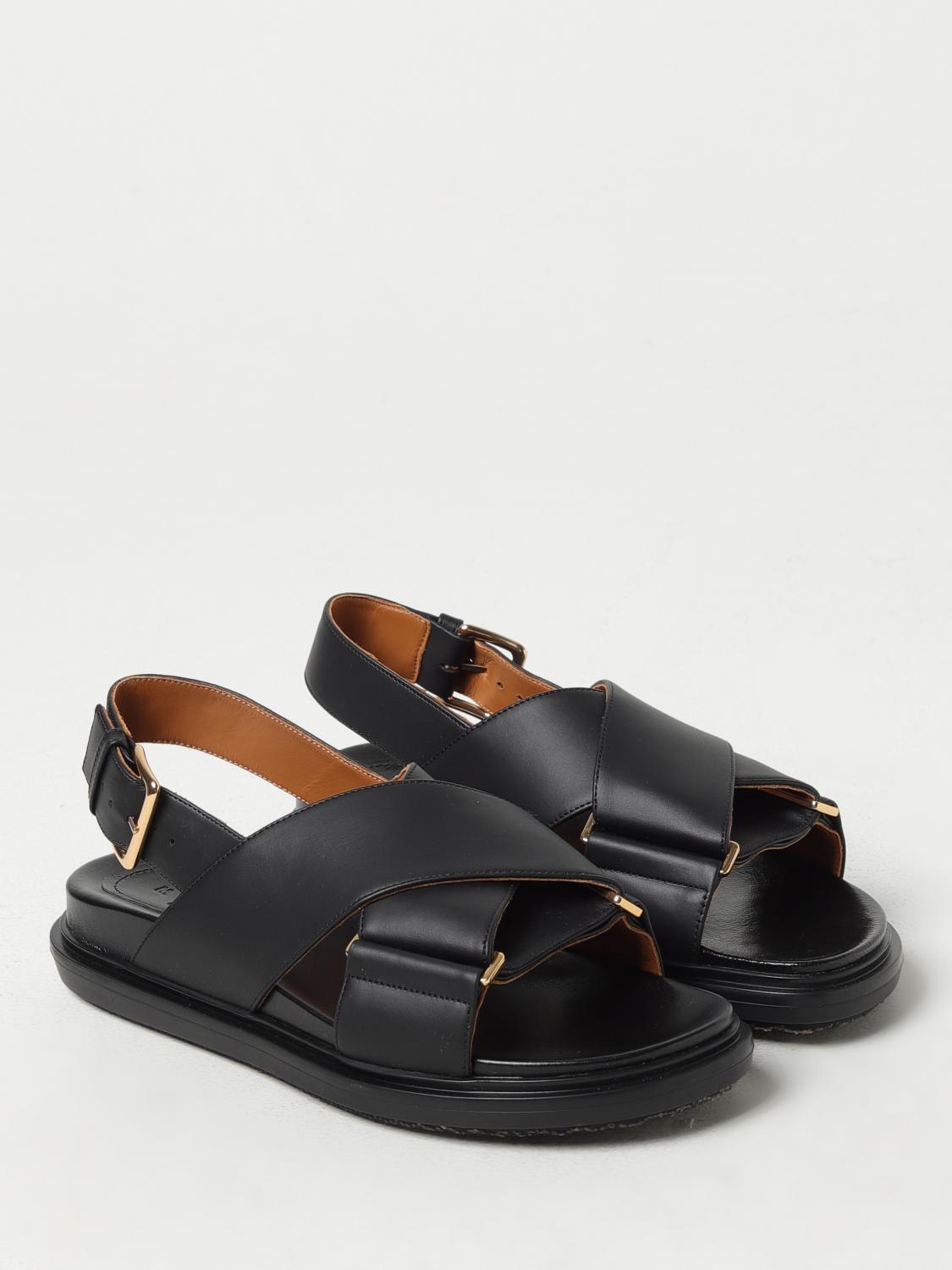 Marni Flat Sandals Woman Black