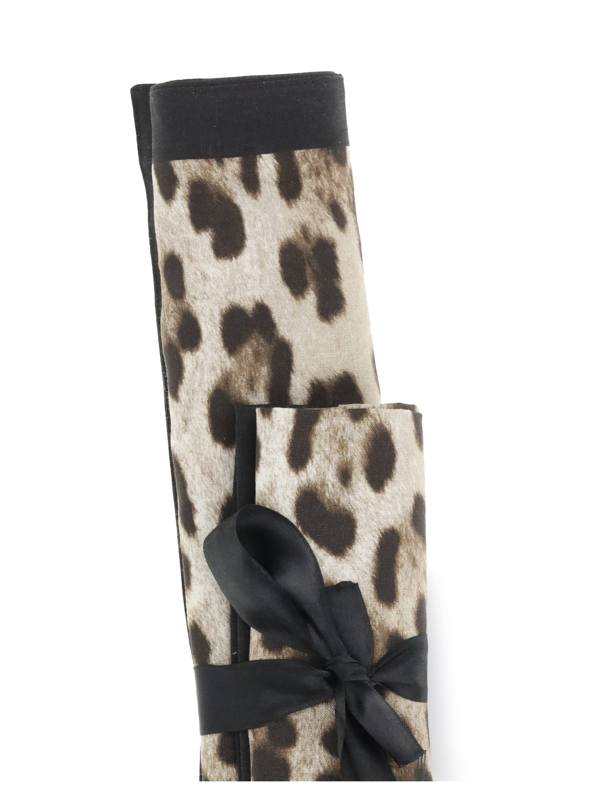 Dolce & Gabbana Linen Placemat and Napkin Set - Leopardo