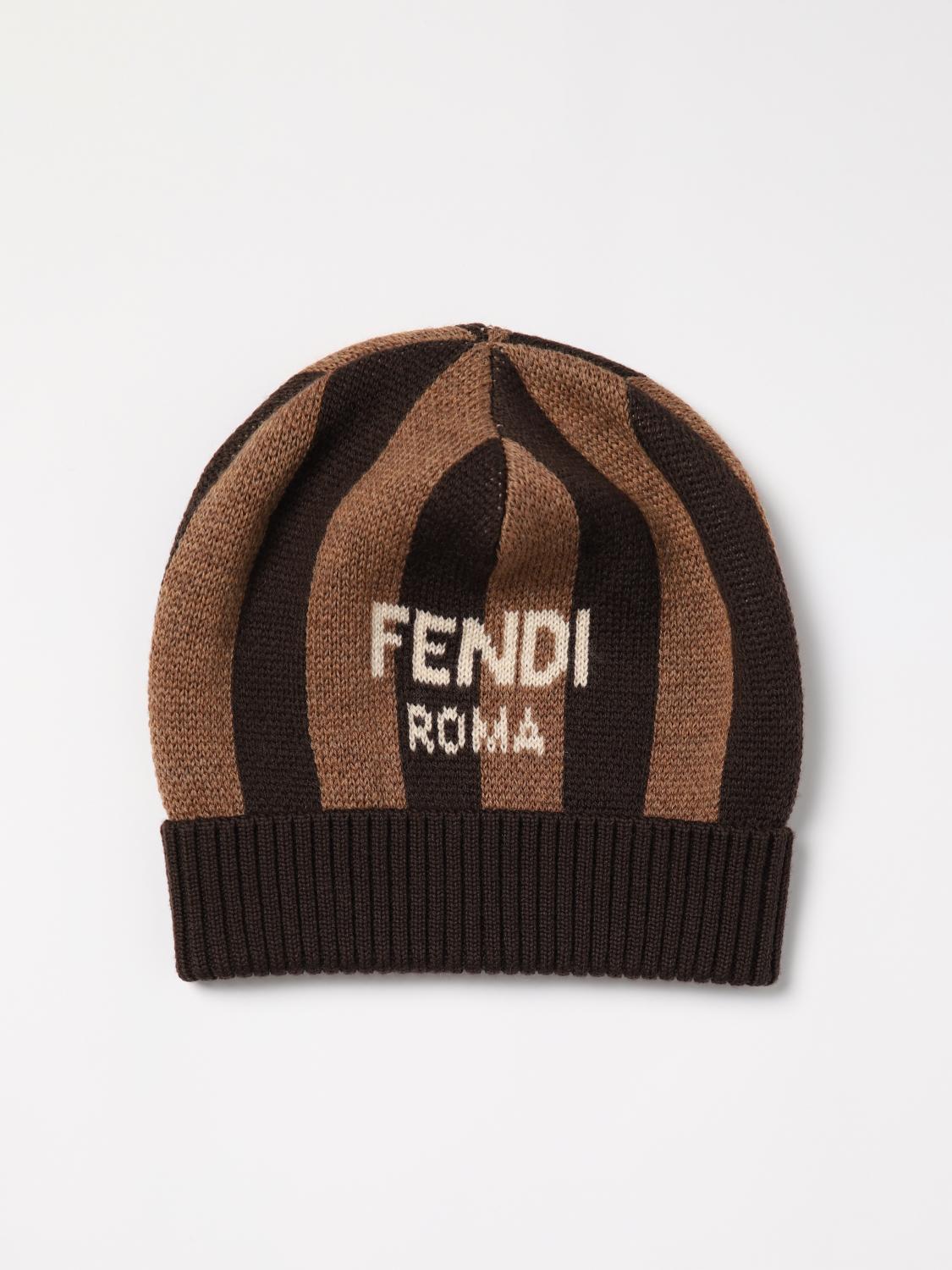 Fendi Hat Kids Tobacco