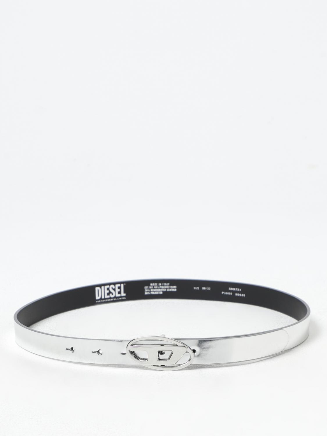 Diesel Belt Woman Silver