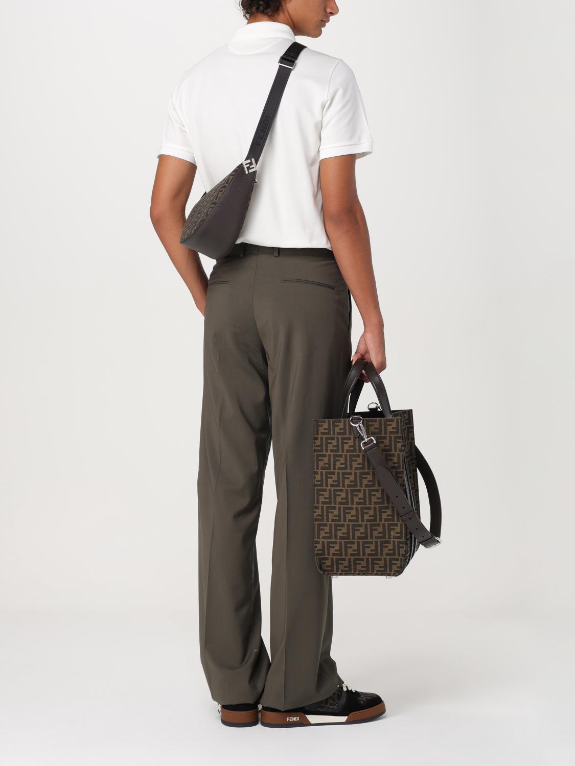 Fendi Pants Men Green