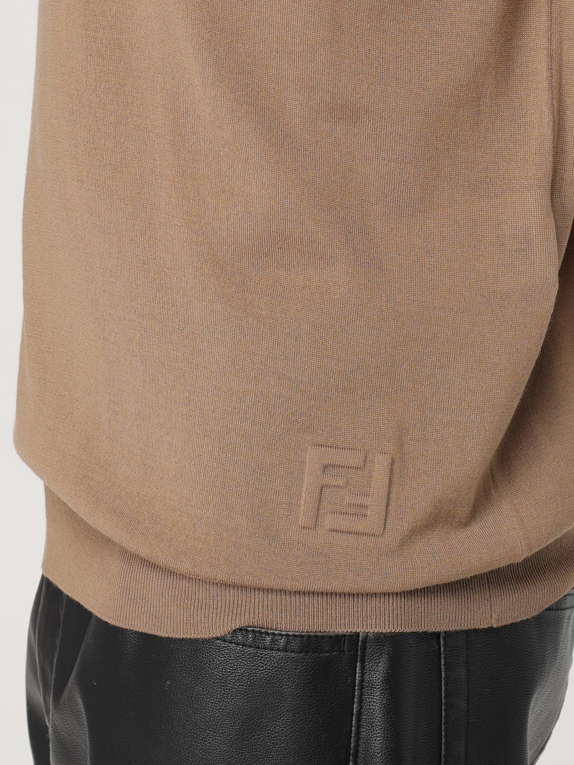 Fendi Polo Shirt Men Beige