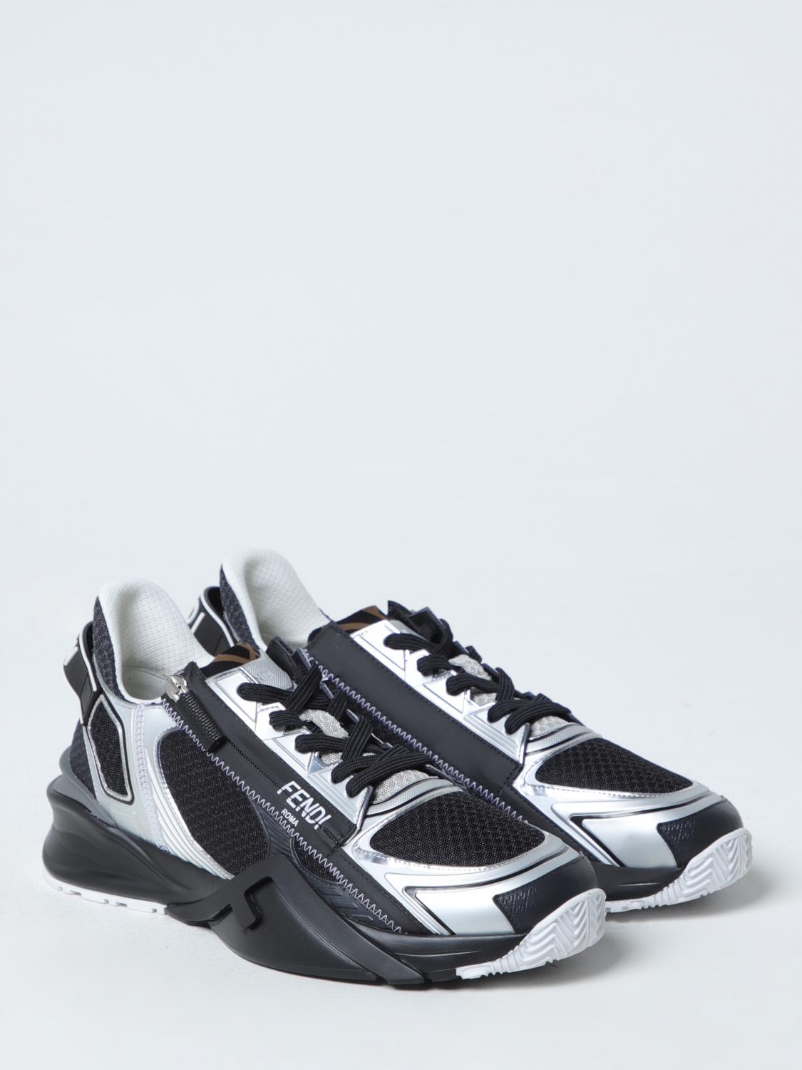 Fendi Sneakers Men Silver