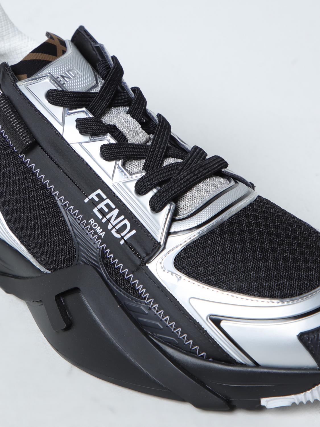 Fendi Sneakers Men Silver