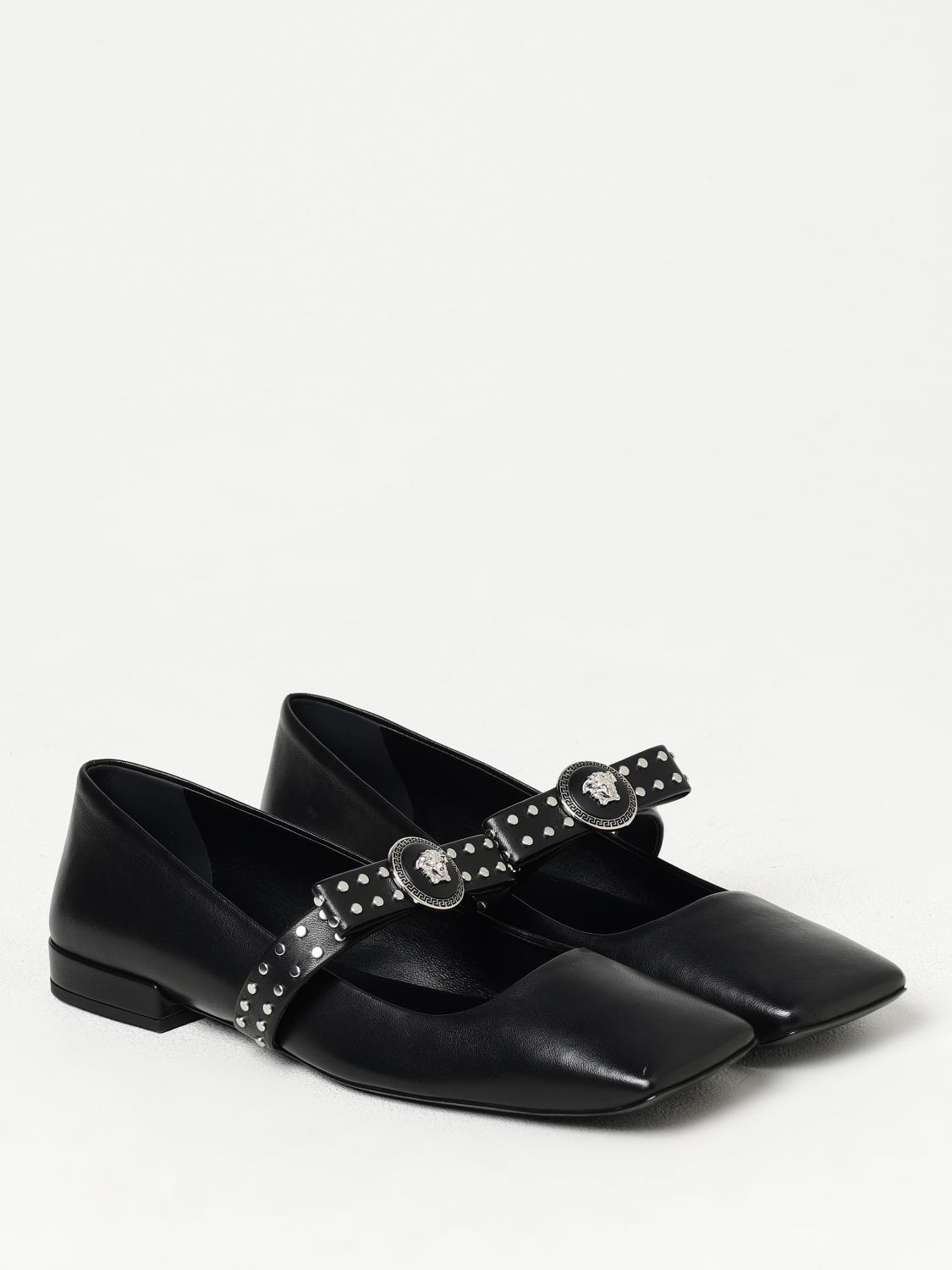 Versace Ballet Flats Woman Black