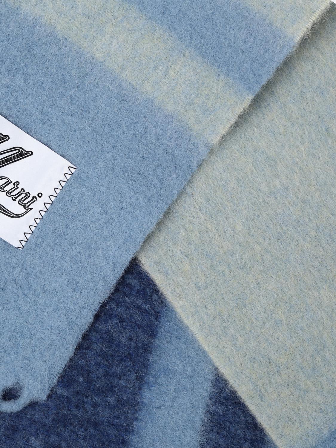 Marni Scarf Woman Gnawed Blue