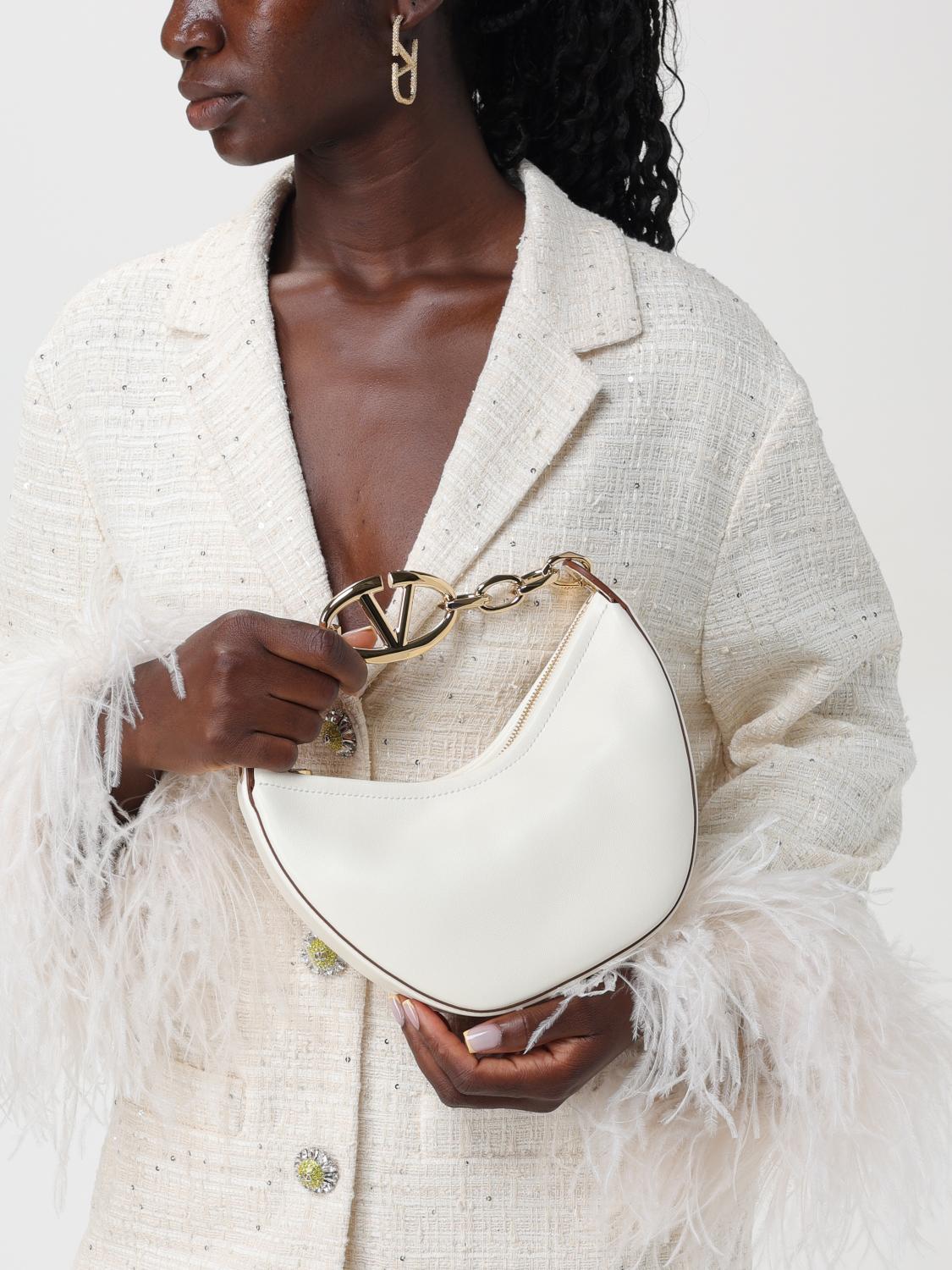 Valentino Garavani Shoulder Bag Woman Yellow Cream