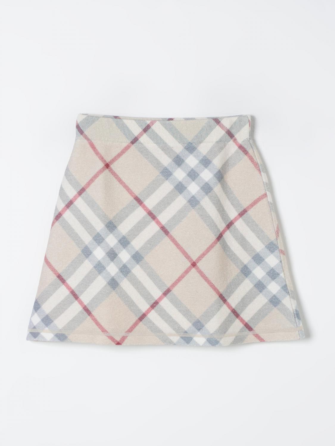 Burberry Skirt Kids Dove Grey