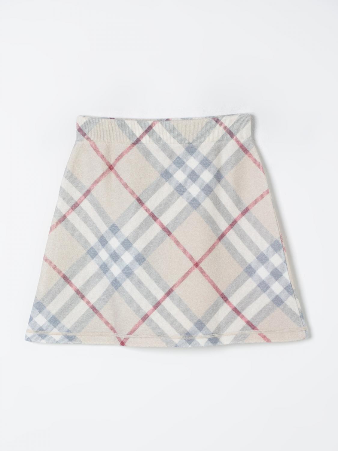 Burberry Skirt Kids Dove Grey