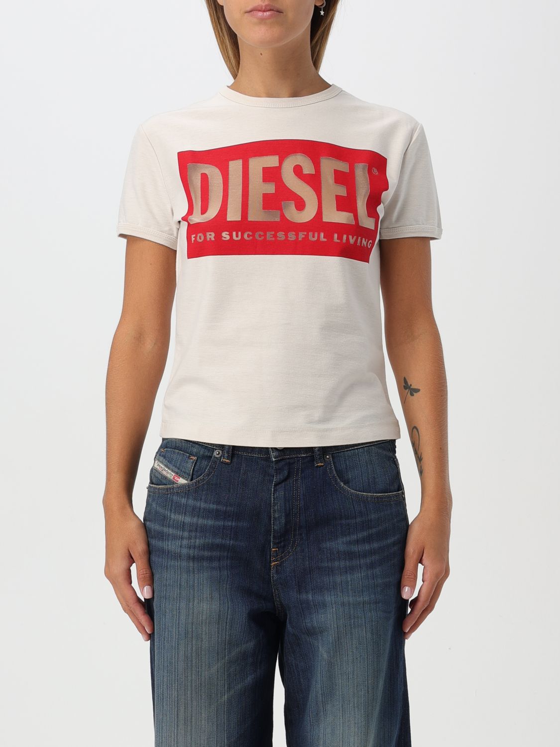 Diesel T Shirt Woman White 1