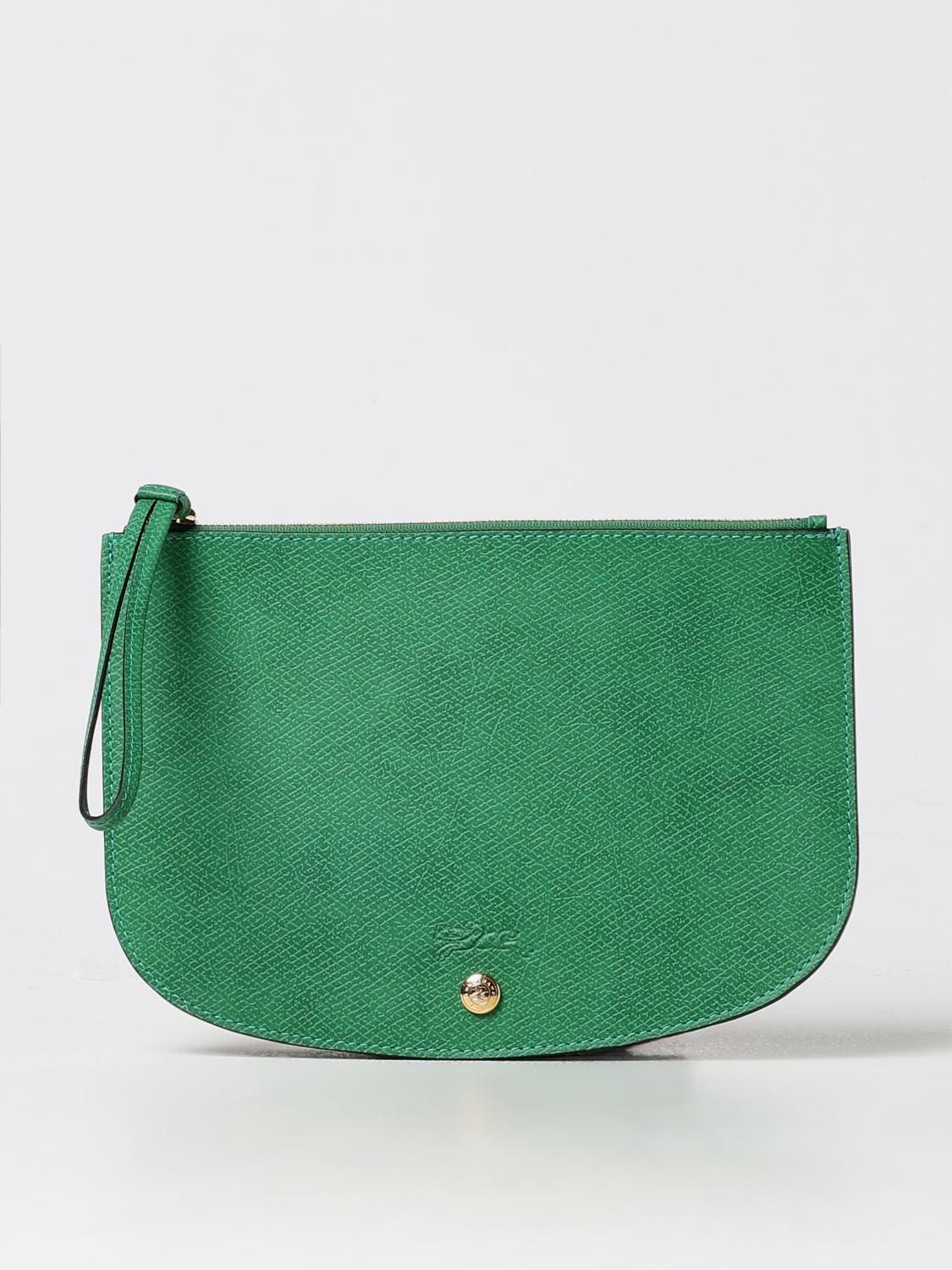 Longchamp Clutch Woman Green