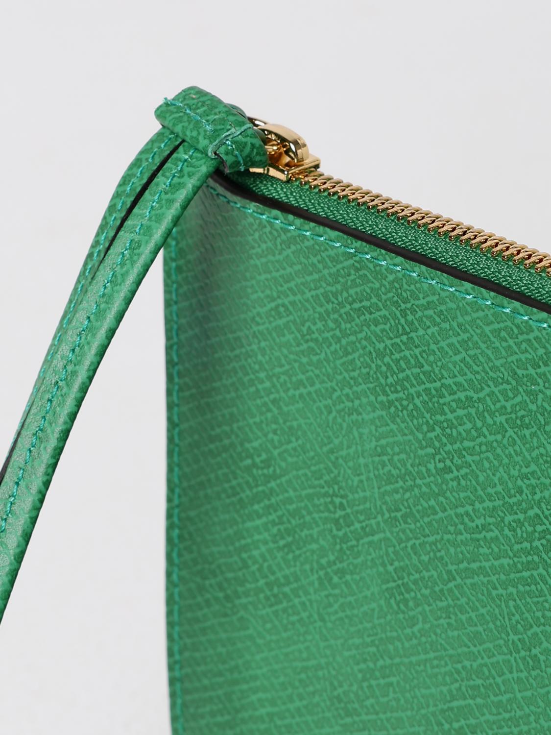 Longchamp Clutch Woman Green