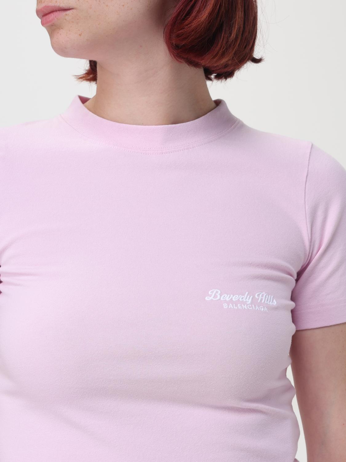 Balenciaga T Shirt Woman Pink