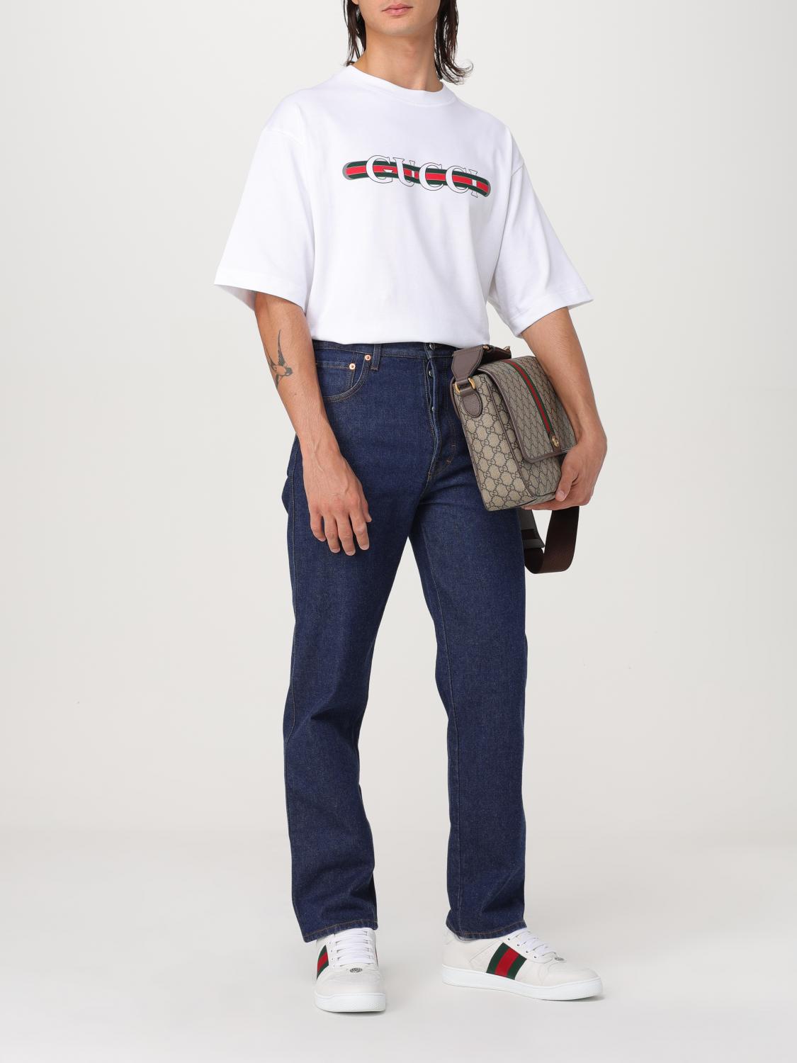 Gucci Shoulder Bag Men Beige