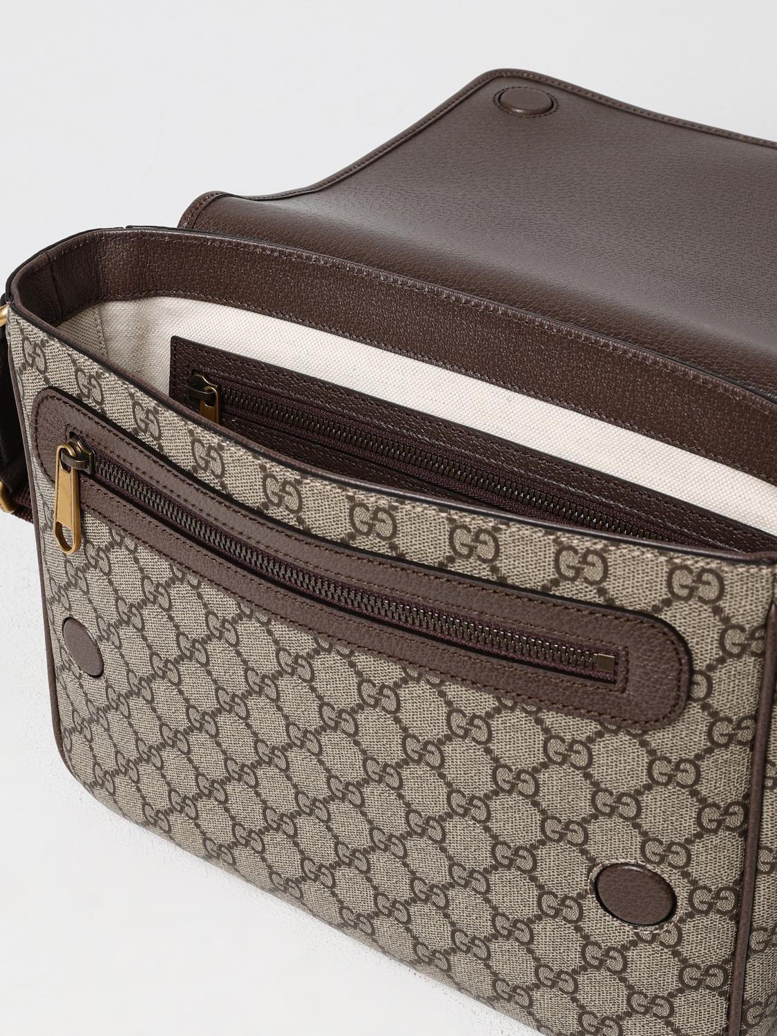 Gucci Shoulder Bag Men Beige