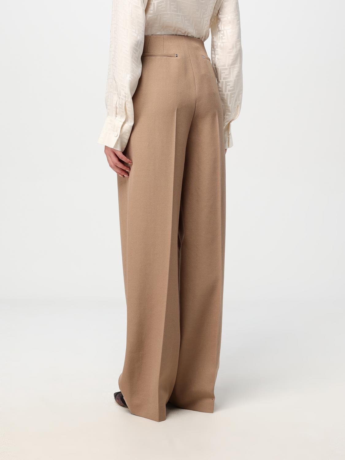 Fendi Pants Woman Brown