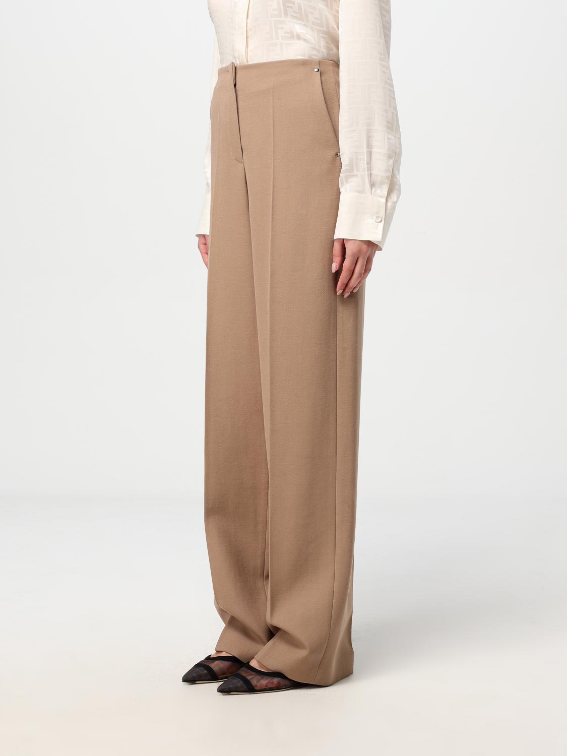Fendi Pants Woman Brown