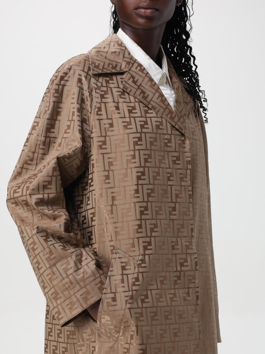 Fendi Coat Woman Beige