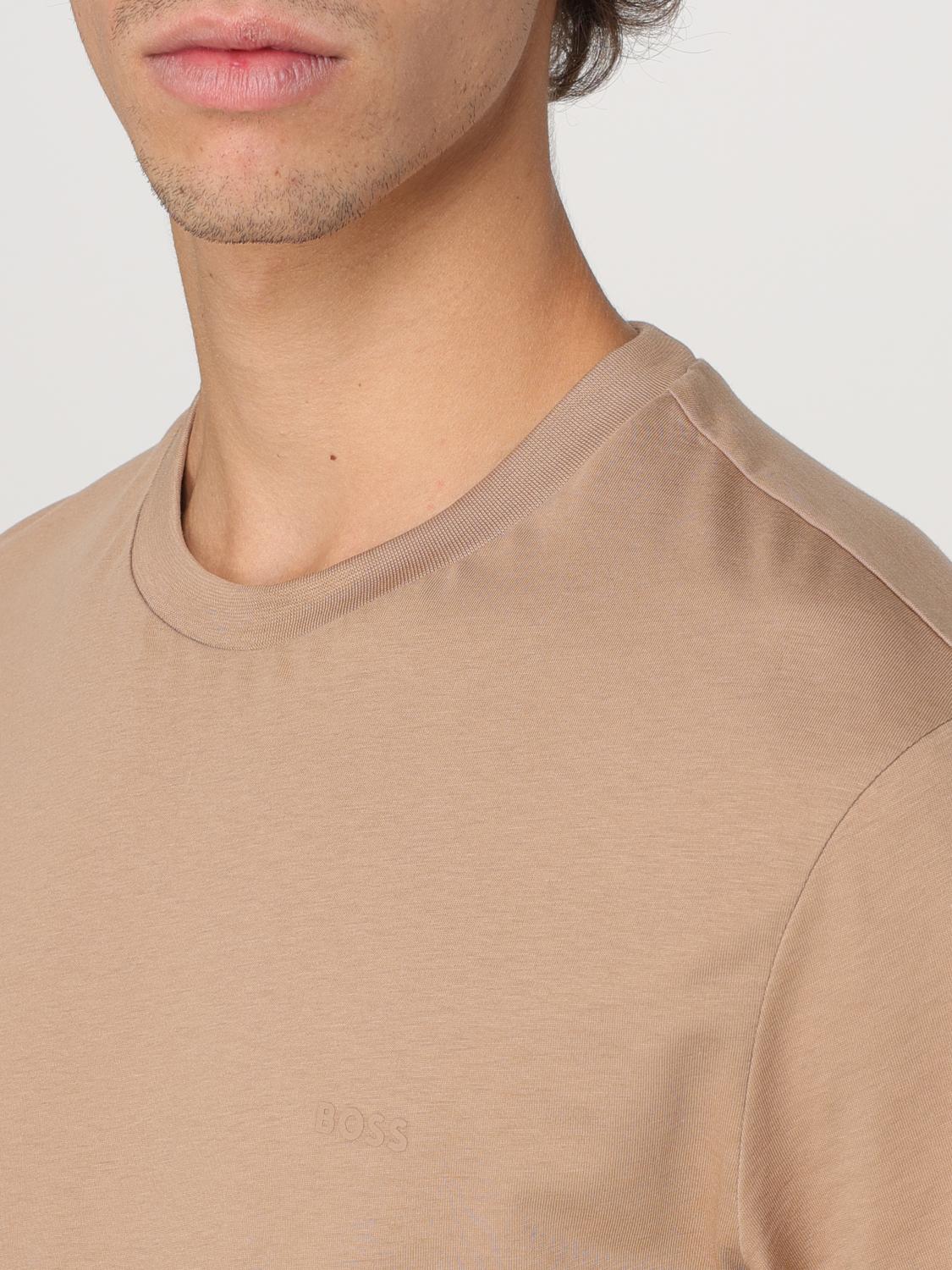Boss T Shirt Men Beige