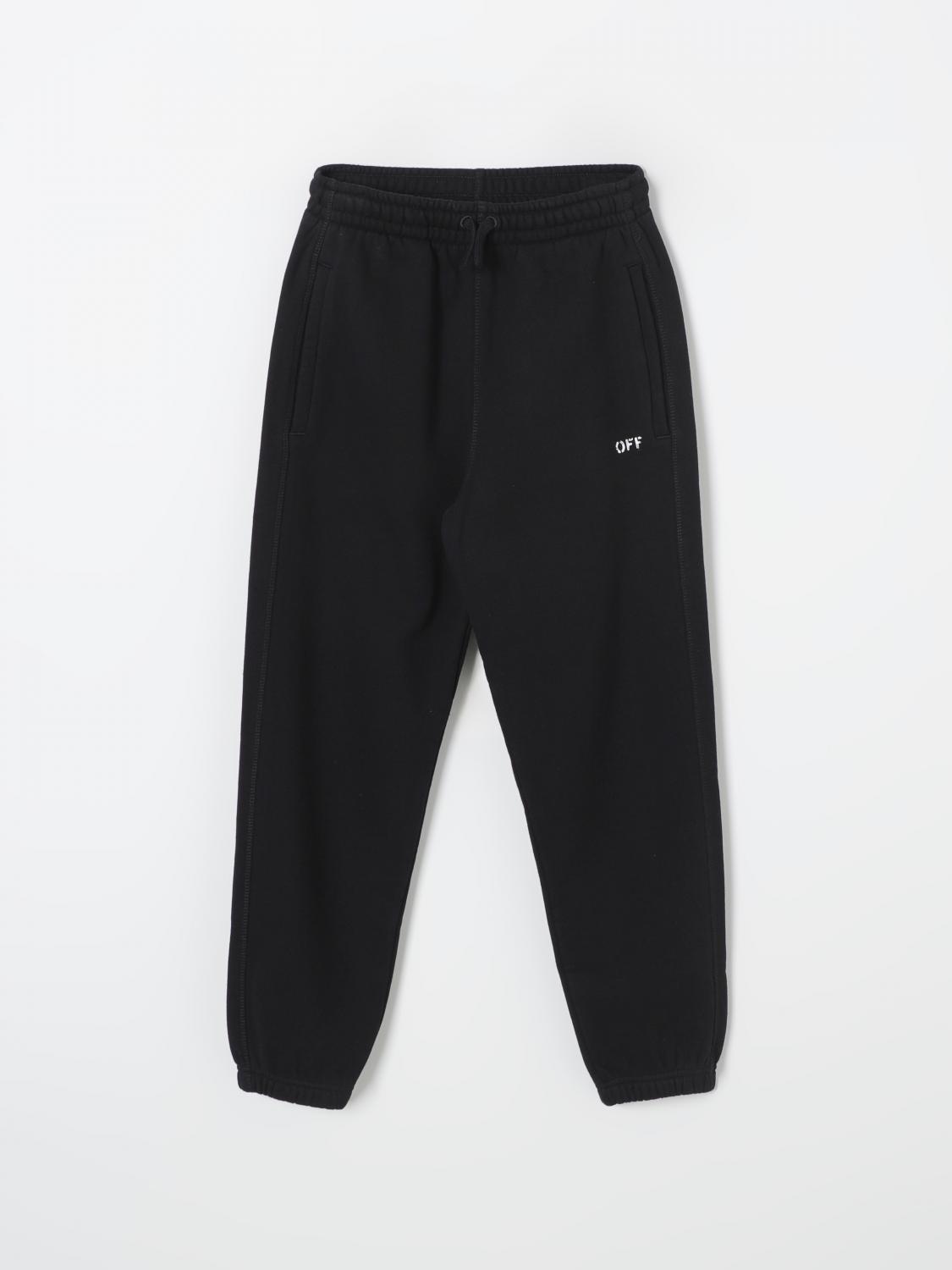 Off White Kids Pants Kids Black