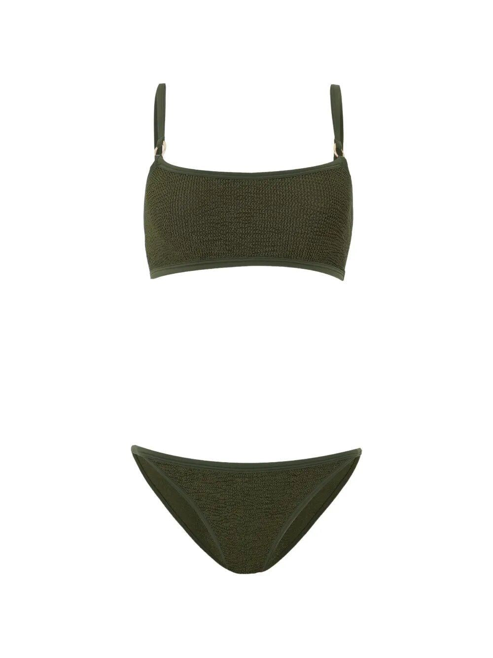 Hunza G Bikini Iris With Golden Circles - Green