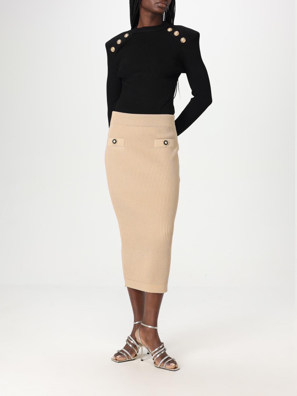Balmain Skirt Woman Nude