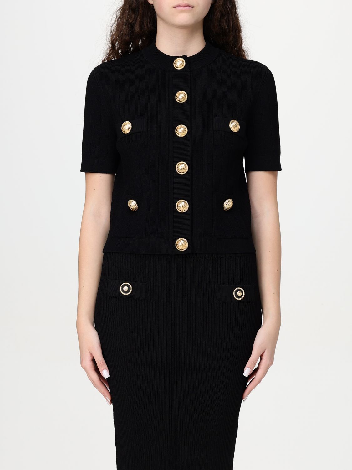 Balmain Cardigan Woman Black