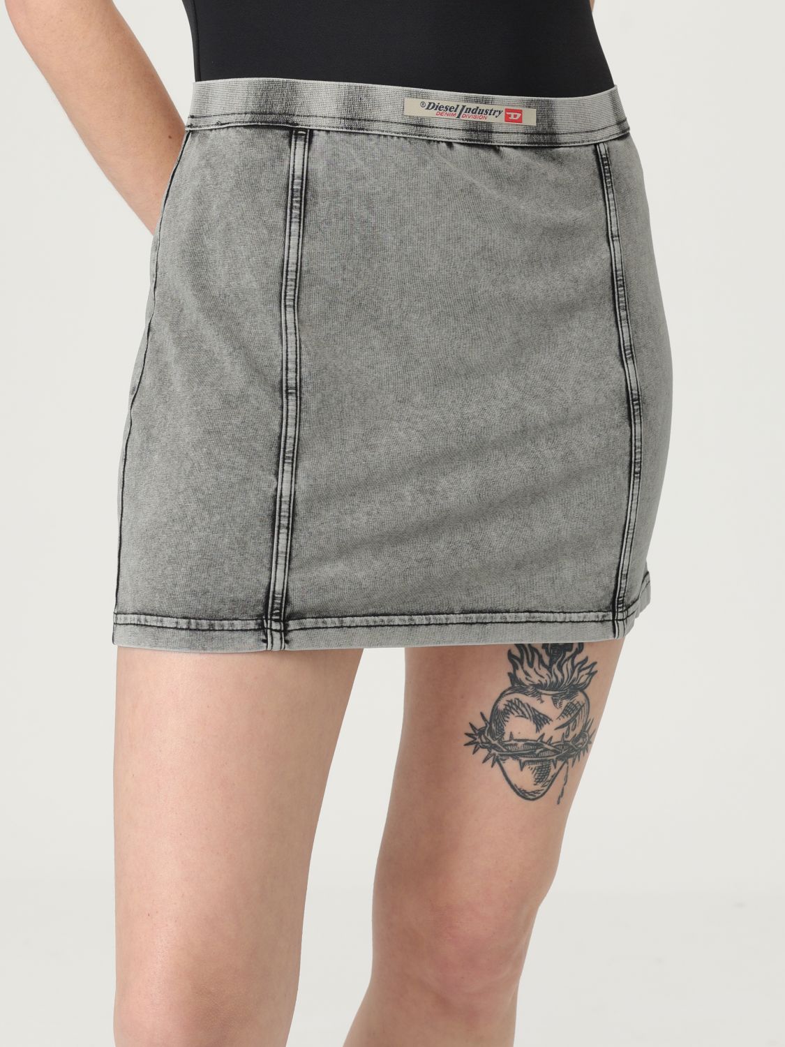 Diesel Skirt Woman Grey