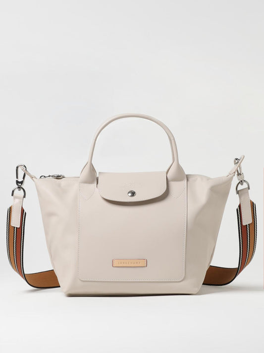 Longchamp Handbag Woman Yellow Cream