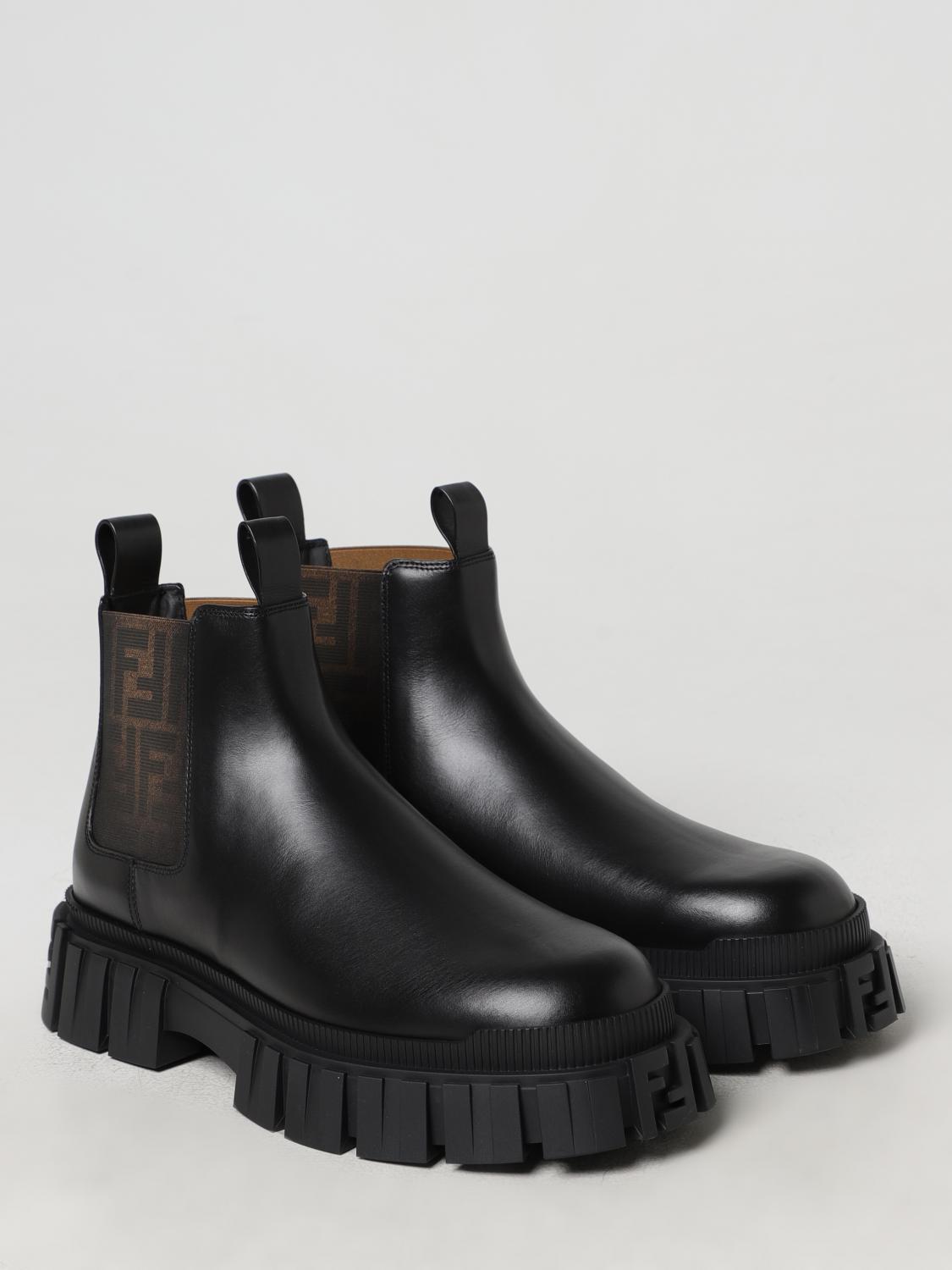 Fendi Boots Men Black