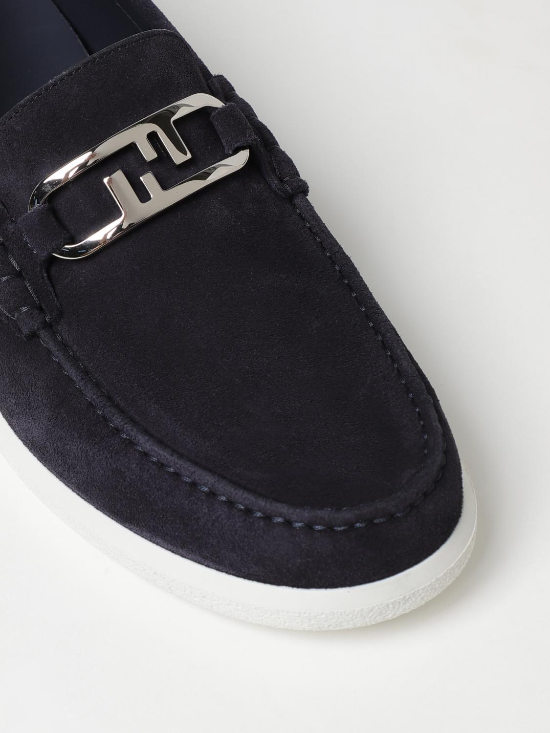 Fendi Loafers Men Blue